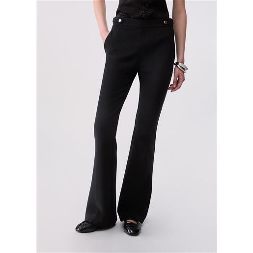 Liu jo pantaloni flare eleganti, nero