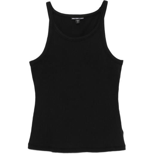 James Perse canotta con scollo ampio - nero