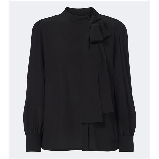 Gucci blusa in crêpe de chine di seta