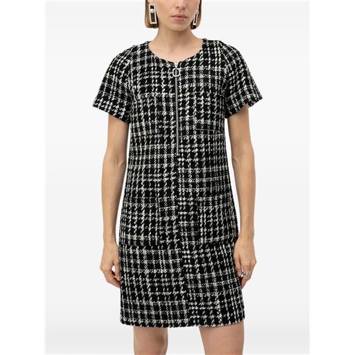 HUGO zip-up mini dress - nero