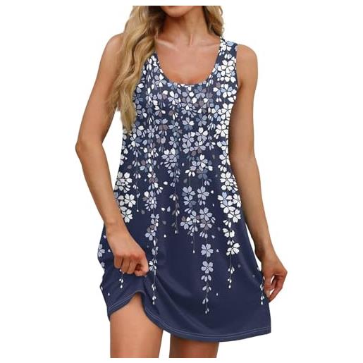 LKRSEEF vestito donna estivo vestiti estivi prendisole mare tubino casual larghi abiti curvy abito spiaggia chic dresses elegante chemisier boho vestitino midi abitini