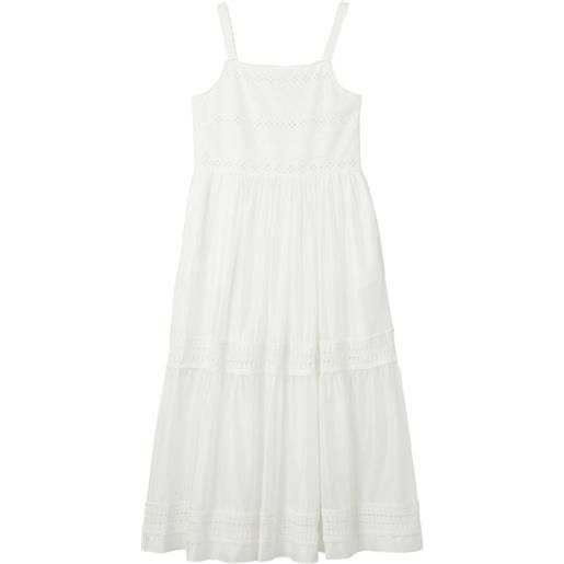 b+ab abito midi smanicato - bianco