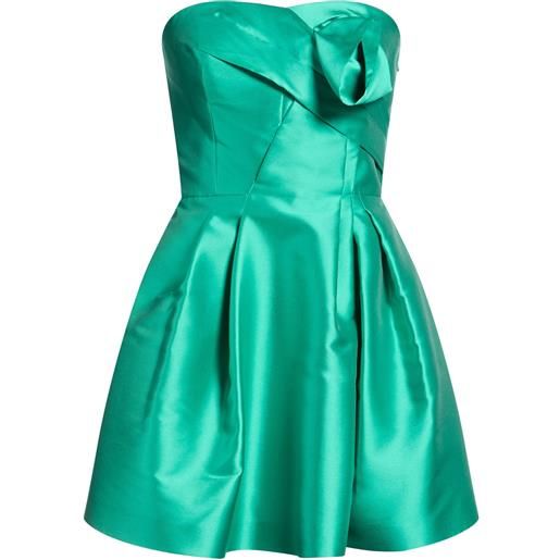 ALBERTA FERRETTI - vestito corto - verde smeraldo