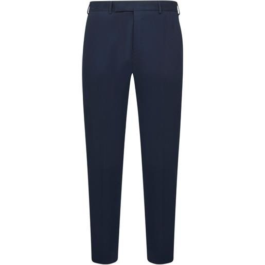 PT Torino pantaloni sartoriali in cotone - blu