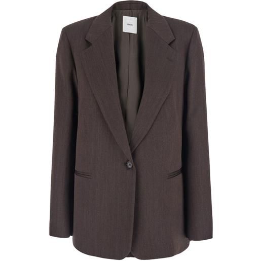 Grifoni single-breasted blazer - marrone