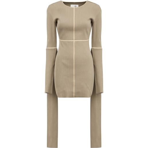 MM6 Maison Margiela abito corto - toni neutri