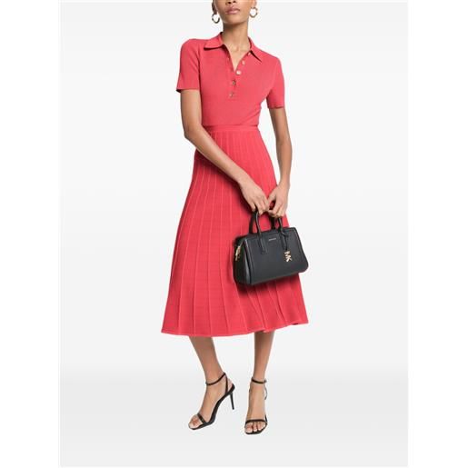 Michael Kors abito modello polo a coste - rosso