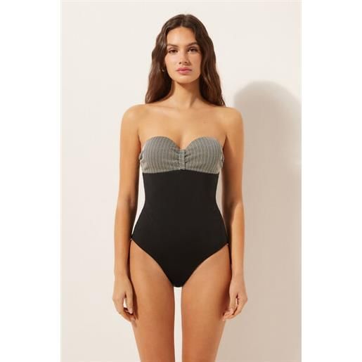 Calzedonia costume intero golden stripes giallo