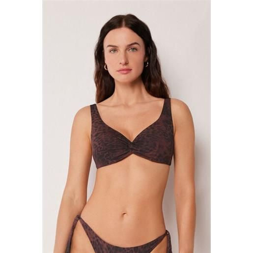 Calzedonia balconcino costume dark animalier marrone