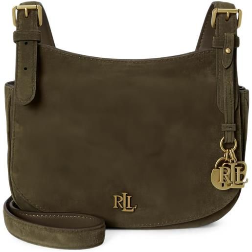 Lauren Ralph Lauren medium marcy logo-plaque cross body bag - verde