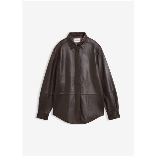 bonprix camicia in nappa d'agnello-marrone