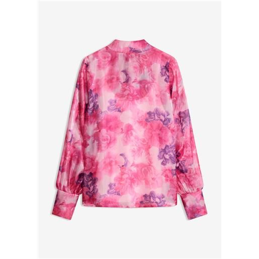 bonprix blusa con fiocco-viola