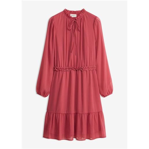 bonprix abito in chiffon-rosso