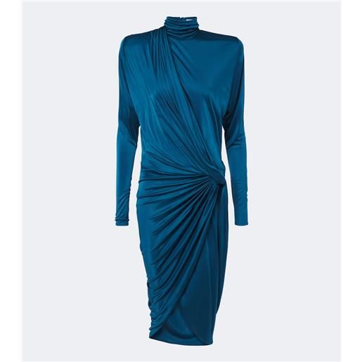 Balmain abito midi in jersey