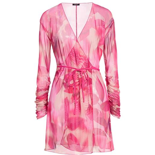 LIU -JO - vestito a portafoglio - fucsia