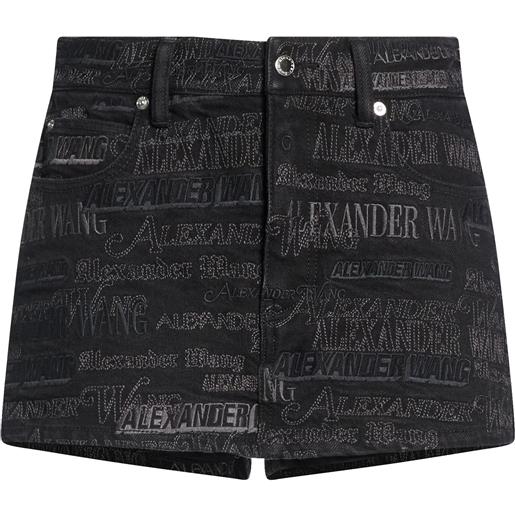 ALEXANDER WANG - shorts jeans - nero