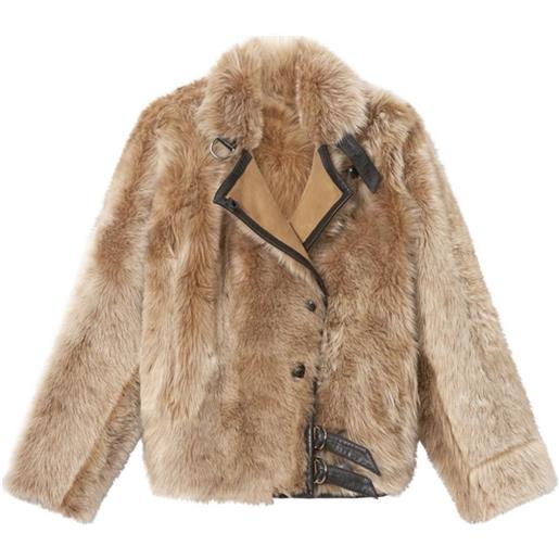 ISABEL MARANT cappotto reversibile in shearling - toni neutri
