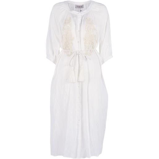Ermanno Scervino abito midi con cintura - bianco