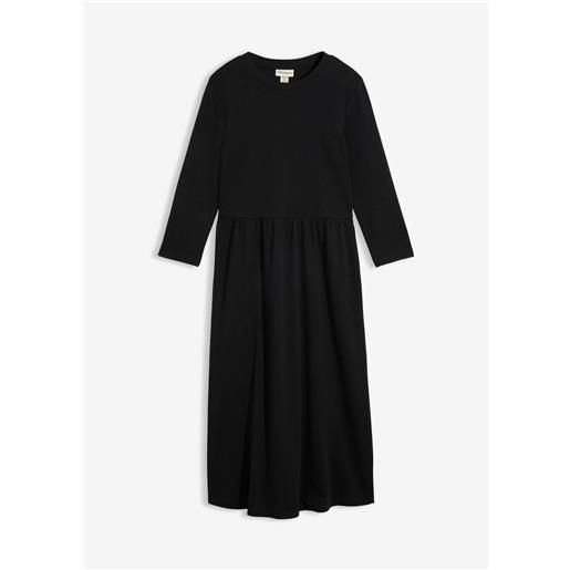 bonprix abito in maglina di puro cotone biologico-nero