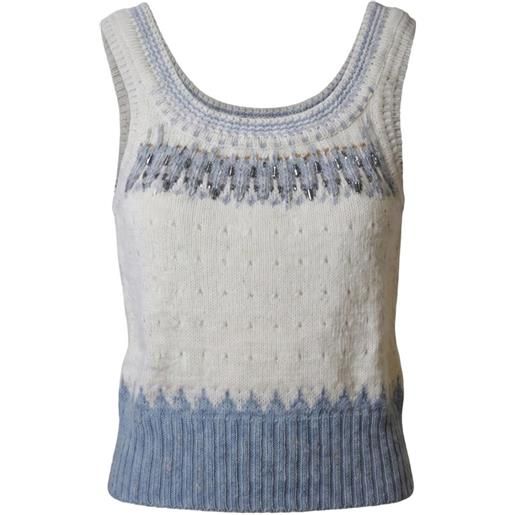 Ermanno Scervino top con decorazione - toni neutri
