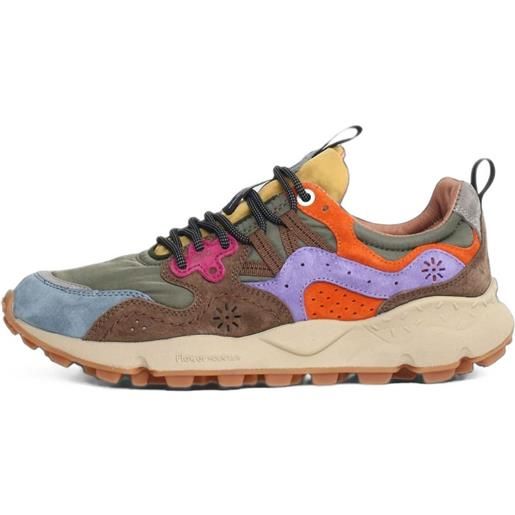 FLOWER MOUNTAIN sneakers yamano 3 con inserti - verde