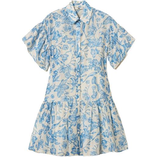 TWINSET chemisier con stampa a fiori - toni neutri