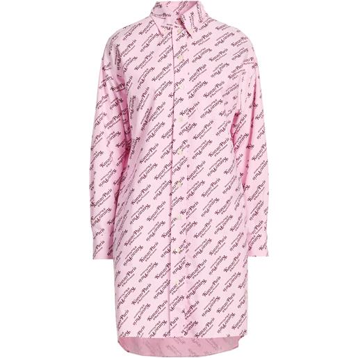 KENZO - vestito chemisier - rosa