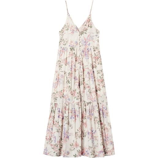 TWINSET abito con stampa a fiori - toni neutri