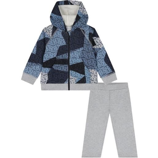 Emporio Armani Kids tuta sportiva con stampa - blu