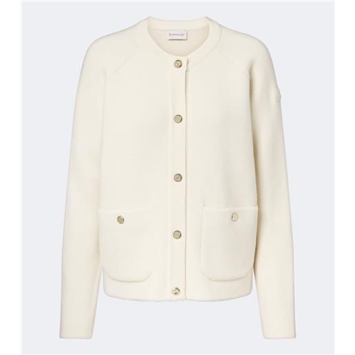 Moncler cardigan in misto lana, cotone e cashmere