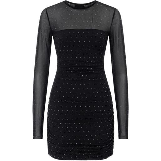 LIU JO abito corto con strass - nero