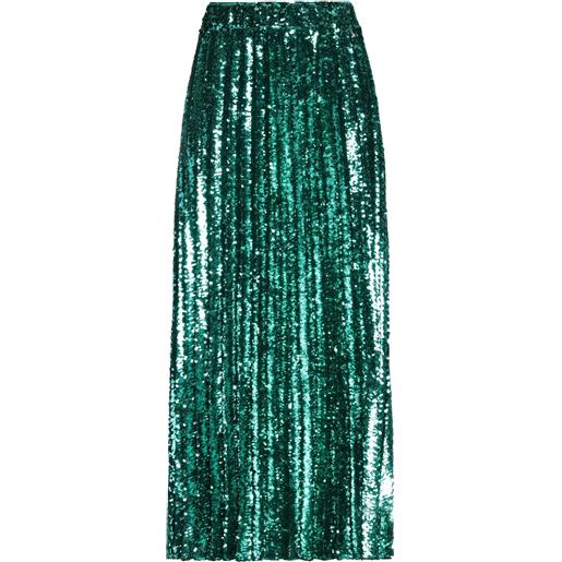 PATRIZIA PEPE - gonna lunga - verde smeraldo
