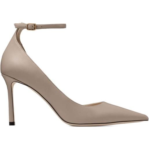 Jimmy Choo pumps leona con cinturino alla caviglia 85mm - toni neutri