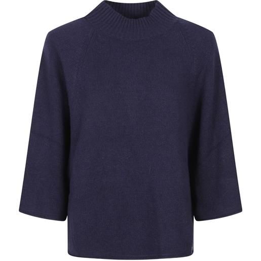 Fay mock-neck raglan-sleeve sweater - blu