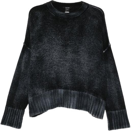 Avant Toi faded-effect sweater - blu
