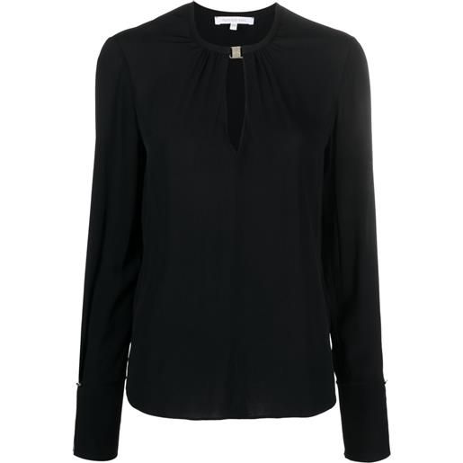 Patrizia Pepe blusa con fibbia - nero