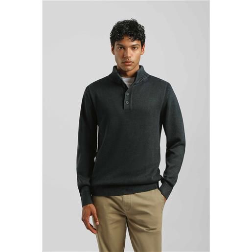 ClaytonItalia lupetto con bottoni 100% cotone" - uomo