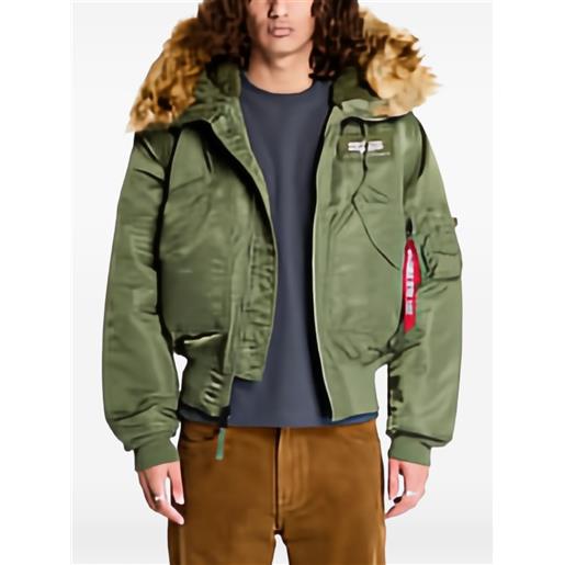 Alpha Industries giacca 45p con cappuccio - verde