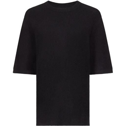 LouLou de Saison maglione girocollo raven - nero