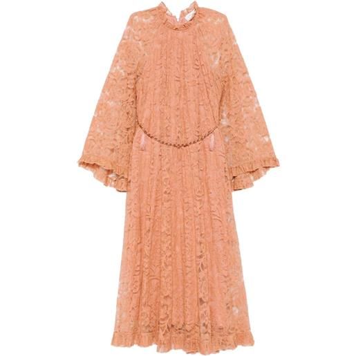 ZIMMERMANN abito corto con ruches - arancione