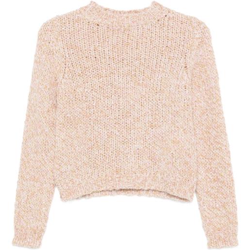 I BLUES maglione in maglia spessa a maniche lunghe - marrone