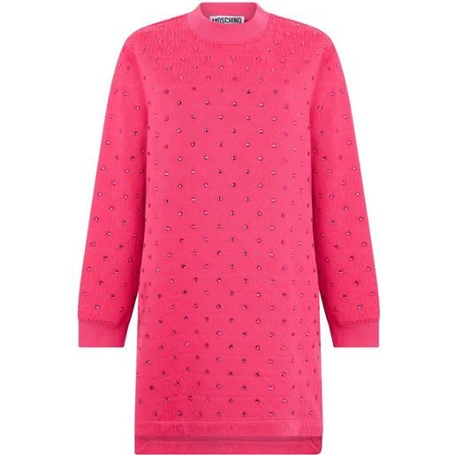 Moschino crystal-embellished mini dress - rosa