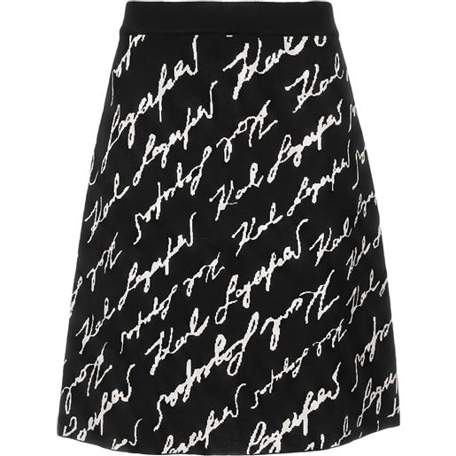 KARL LAGERFELD - gonna midi - nero