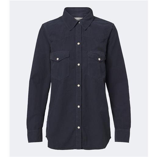 Nili Lotan camicia travis in velluto a coste di cotone