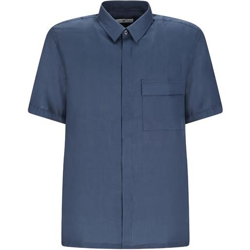 PT Torino camicia con taschino - blu