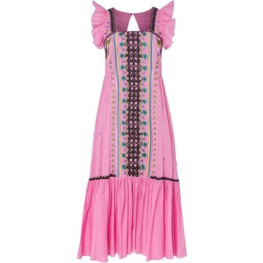 Temperley London abito midi florentine - rosa