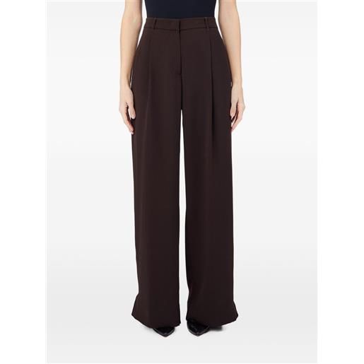LIU JO wide-leg trousers - marrone