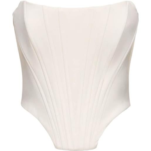 Giuseppe Di Morabito strapless corset-style top - toni neutri