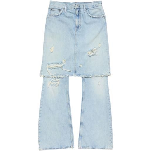 Acne Studios jeans con effetto vissuto - blu