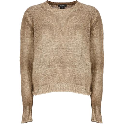 Avant Toi ribbed-trim sweater - marrone